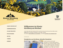 Tablet Screenshot of kloster-kirchberg.at